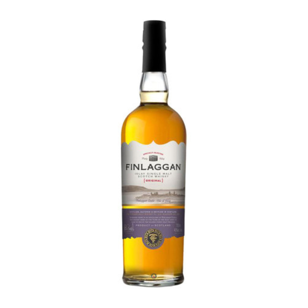 Whisky escocés de malta única Islay 'Finlaggan - The Original Peaty' - El whisky de malta vintage