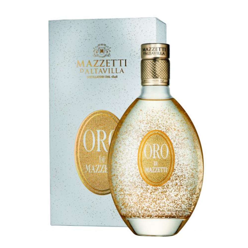 Licor de grappa dorado de Mazzetti