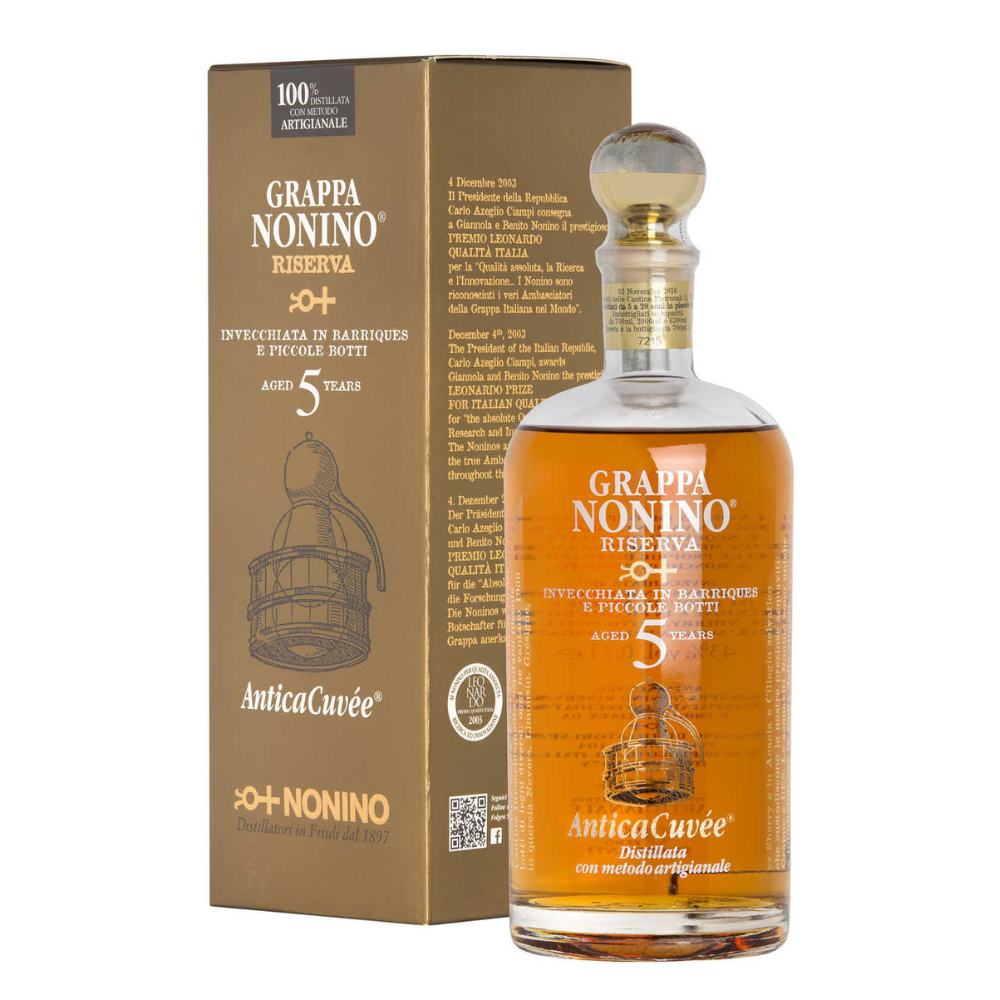 Grappa NONINO RISERVA Antica Cuvée 5 Años